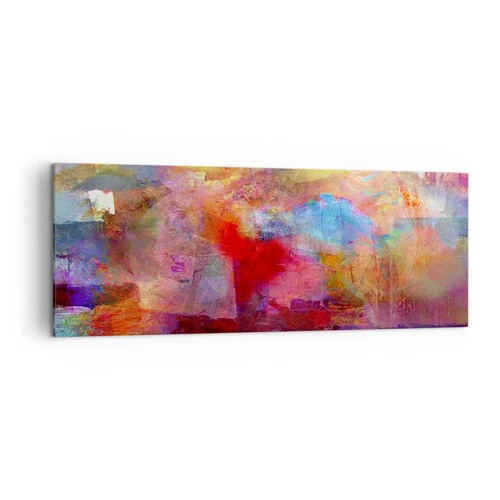 Schilderen op canvas - Kijk in de regenboog - 140x50 cm