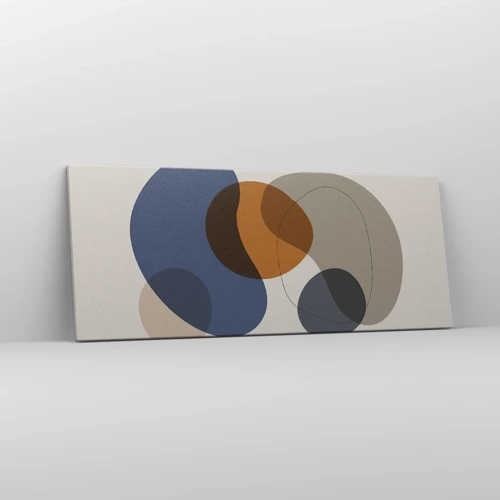 Schilderen op canvas - Kleur druppels - 100x40 cm