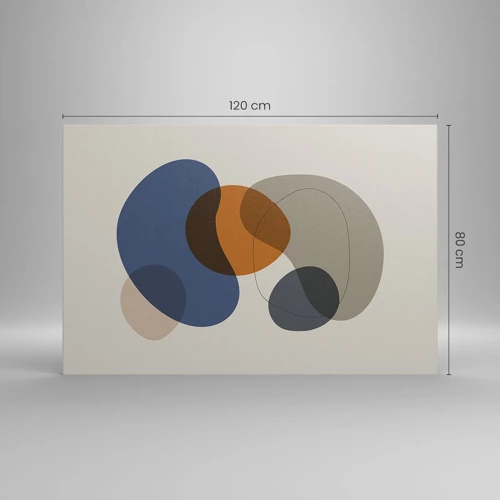 Schilderen op canvas - Kleur druppels - 120x80 cm