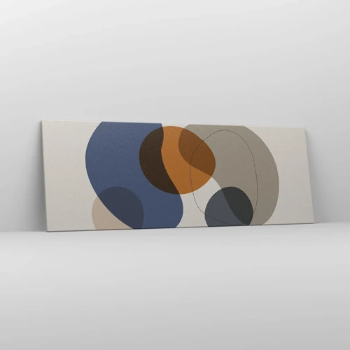 Schilderen op canvas - Kleur druppels - 140x50 cm