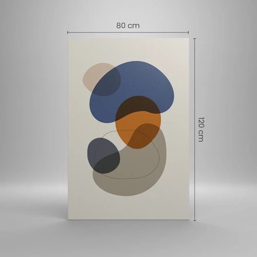 Schilderen op canvas - Kleur druppels - 80x120 cm