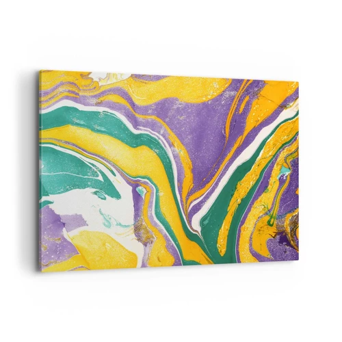 Schilderen op canvas - Kleur golven - 100x70 cm