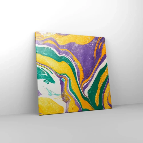 Schilderen op canvas - Kleur golven - 50x50 cm