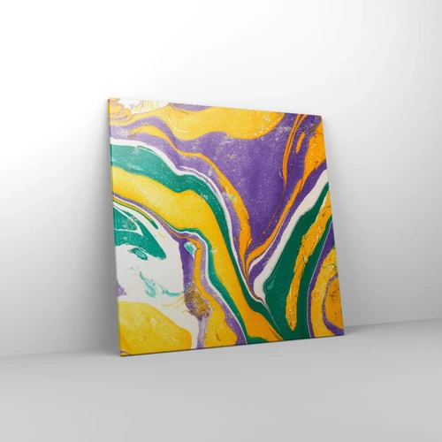 Schilderen op canvas - Kleur golven - 70x70 cm