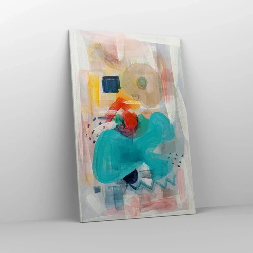 Schilderen op canvas - Kleurrijk spel - 80x120 cm