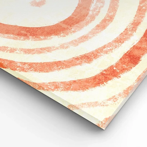Schilderen op canvas - Koraalcirkels – compositie - 40x40 cm