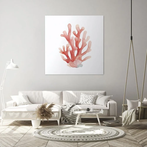 Schilderen op canvas - Koraalkleurig koraal - 30x30 cm