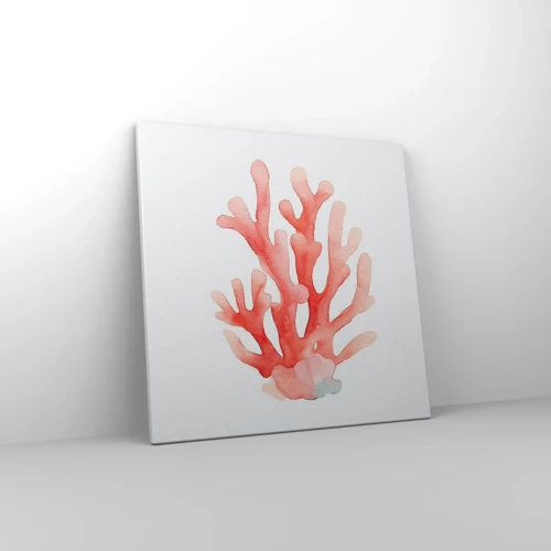 Schilderen op canvas - Koraalkleurig koraal - 50x50 cm