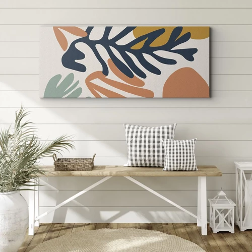 Schilderen op canvas - Koraalzeeën - 100x40 cm