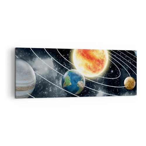 Schilderen op canvas - Kosmische dans - 140x50 cm