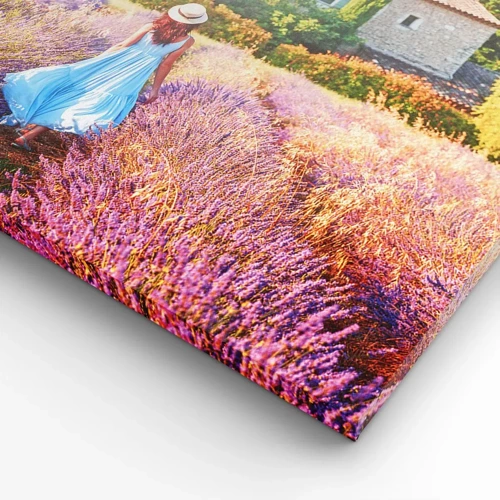 Schilderen op canvas - Lavendel meisje - 140x50 cm