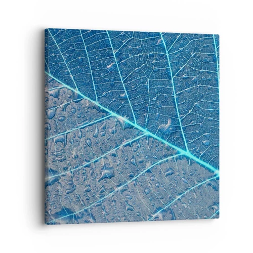 Schilderen op canvas - Leven in blauw - 30x30 cm