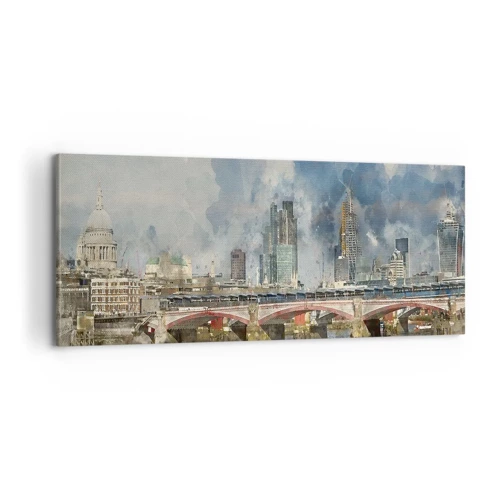 Schilderen op canvas - Londen in al zijn glorie - 100x40 cm