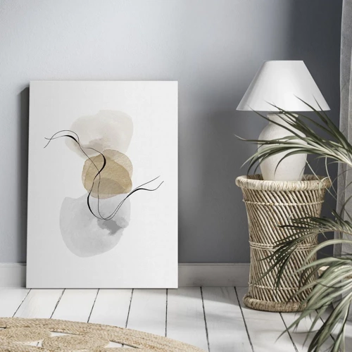 Schilderen op canvas - Lucht kralen - 70x100 cm
