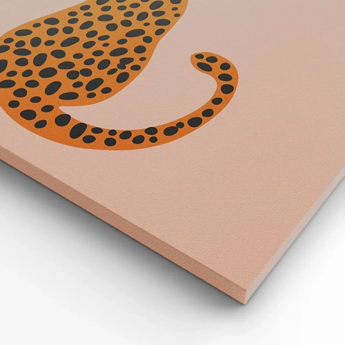 Schilderen op canvas - Luipaardprint is een modieus print - 60x60 cm