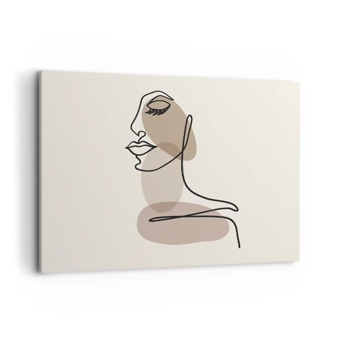 Schilderen op canvas - Luisteren naar zichzelf - 100x70 cm