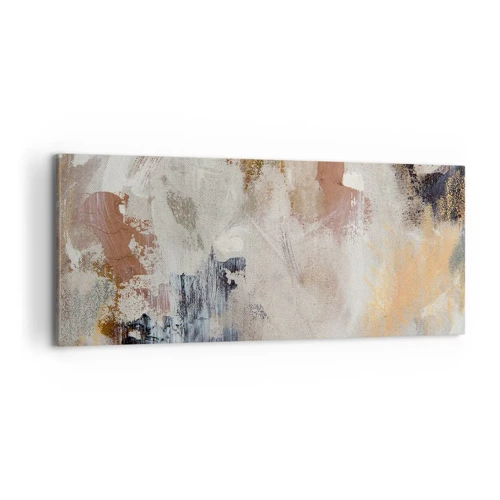 Schilderen op canvas - Mistige abstractie - 100x40 cm