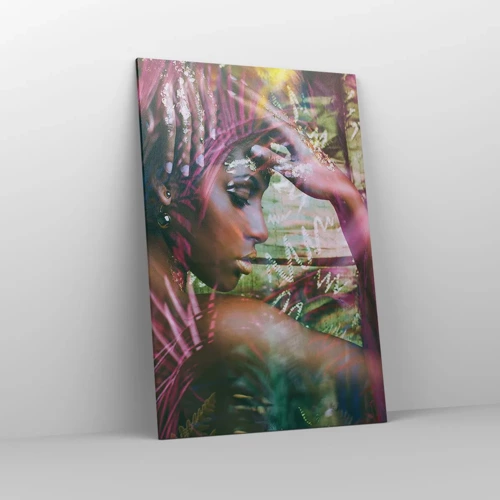 Schilderen op canvas - Moeder Natuur in de jungle - 80x120 cm