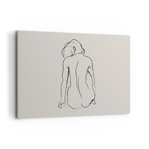 Schilderen op canvas - Naakt meisje - 120x80 cm
