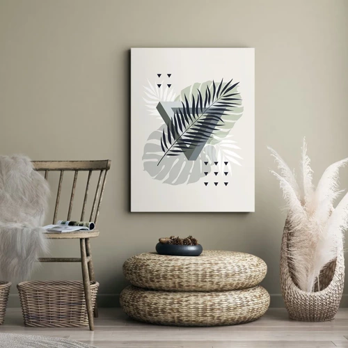 Schilderen op canvas - Natuur en geometrie - twee orden? - 50x70 cm