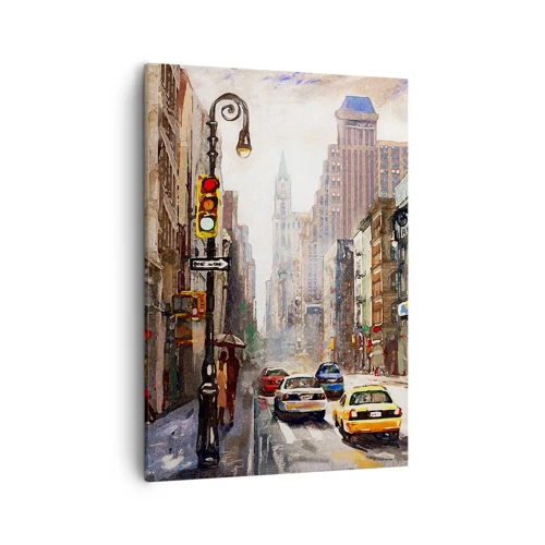 Schilderen op canvas - New York - ook kleurrijk in de regen - 50x70 cm
