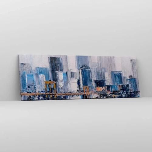 Schilderen op canvas - New Yorkse impressie - 90x30 cm