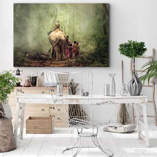 Schilderen op canvas - Nieuw Jungle Boek - 70x50 cm