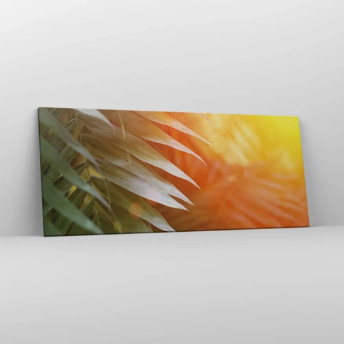 Schilderen op canvas - Ochtend in de jungle - 120x50 cm