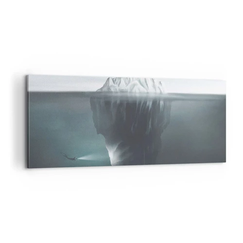 Schilderen op canvas - Onderwater mysterie - 100x40 cm