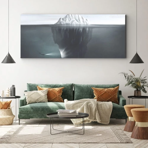 Schilderen op canvas - Onderwater mysterie - 100x40 cm