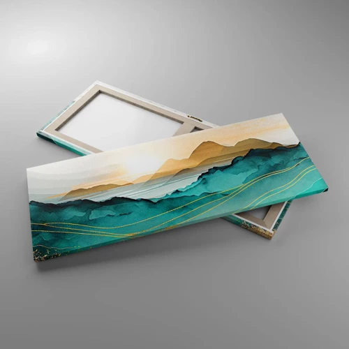 Schilderen op canvas - Op de rand van abstractie – landschap - 100x40 cm