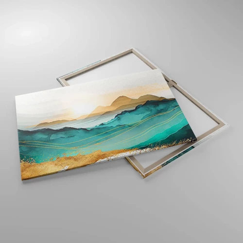 Schilderen op canvas - Op de rand van abstractie – landschap - 100x70 cm