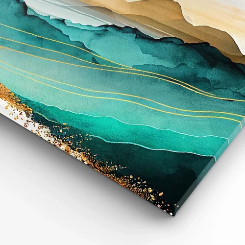 Schilderen op canvas - Op de rand van abstractie – landschap - 50x50 cm