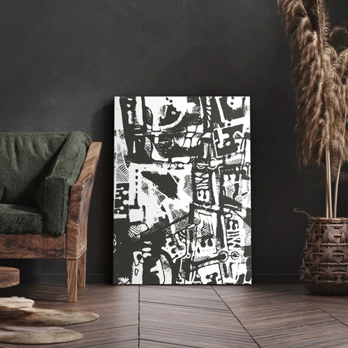 Schilderen op canvas - Orde of chaos? - 45x80 cm