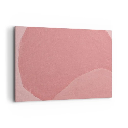Schilderen op canvas - Organische compositie in roze - 120x80 cm