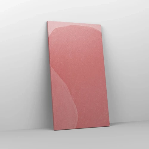 Schilderen op canvas - Organische compositie in roze - 45x80 cm