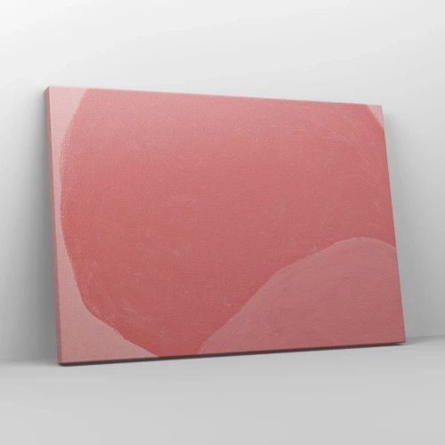 Schilderen op canvas - Organische compositie in roze - 70x50 cm