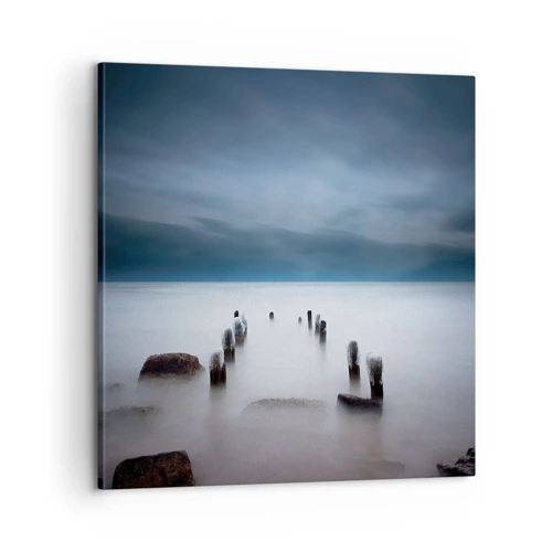 Schilderen op canvas - Peinzend meer - 60x60 cm