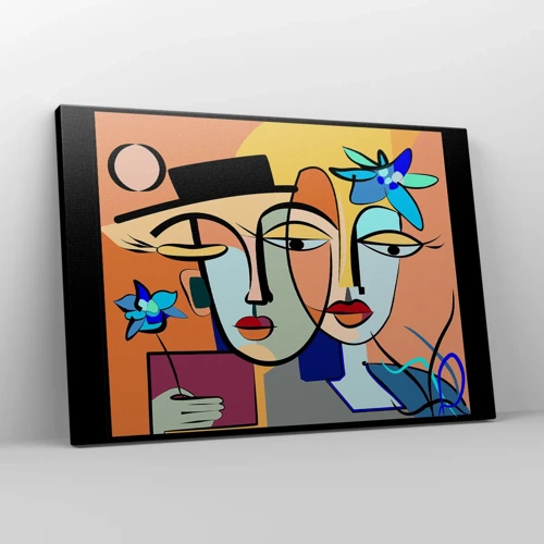 Schilderen op canvas - Picasso's randez-vous - 70x50 cm
