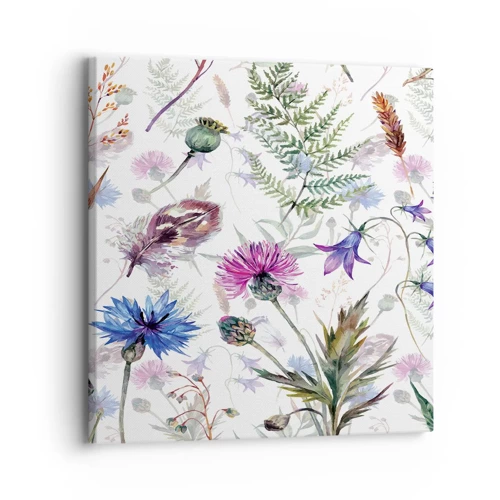 Schilderen op canvas - Pools herbarium - 30x30 cm