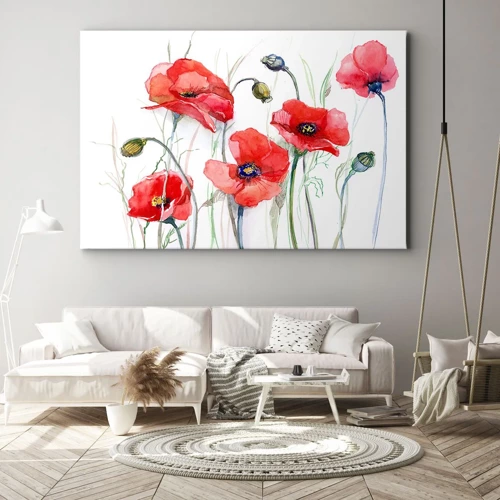 Schilderen op canvas - Poolse bloemen - 100x70 cm