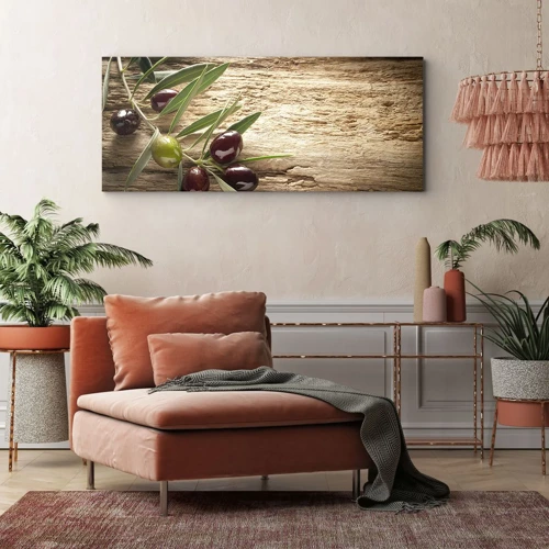 Schilderen op canvas - Rechtstreeks uit de natuur - 100x40 cm