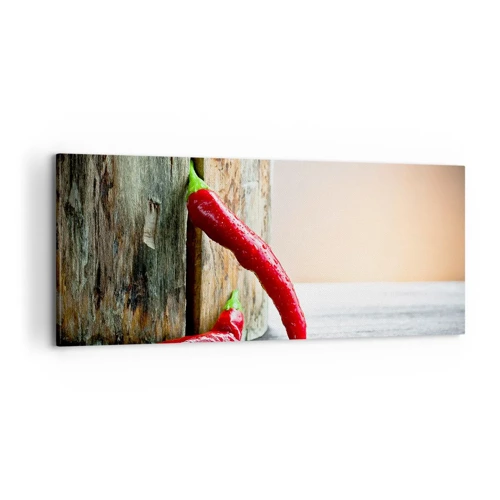 Schilderen op canvas - Red hot chili peppers - 100x40 cm