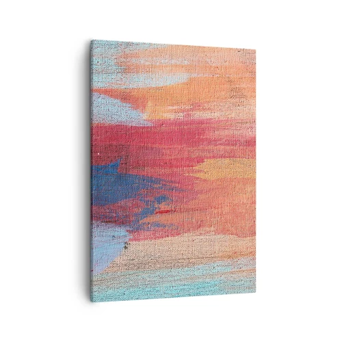 Schilderen op canvas - Ren door de regenboog - 50x70 cm