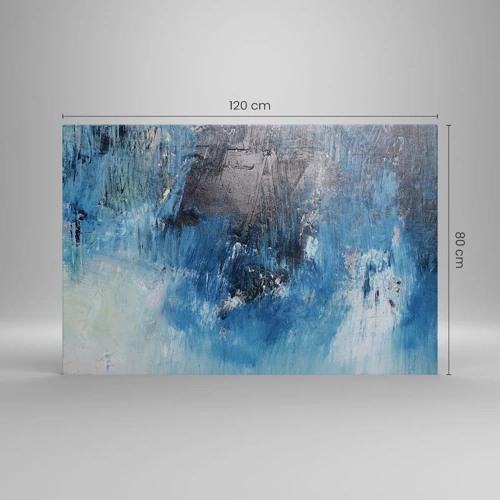 Schilderen op canvas - Rhapsody in Blauw - 120x80 cm