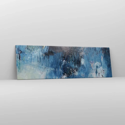 Schilderen op canvas - Rhapsody in Blauw - 160x50 cm