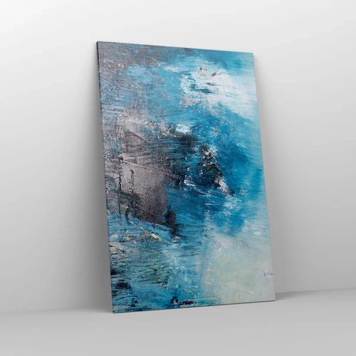 Schilderen op canvas - Rhapsody in Blauw - 80x120 cm