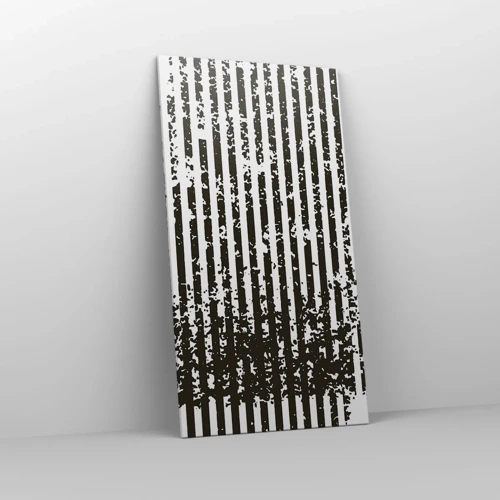 Schilderen op canvas - Ritme en ruis - 65x120 cm