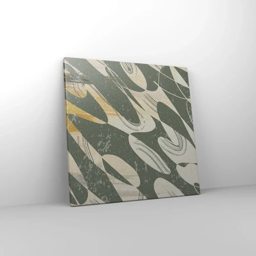 Schilderen op canvas - Ritmische abstractie - 40x40 cm