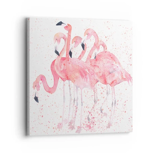 Schilderen op canvas - Roze ensemble - 30x30 cm